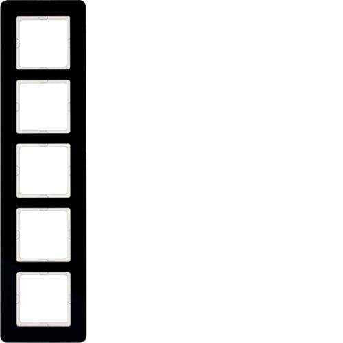 Berker 10156076 Rahmen 5fach, Q.7, Glas schwarz Mesch Shop Berker 10156076 Rahmen 5fach, Q.7, Glas schwarz Mesch Shop